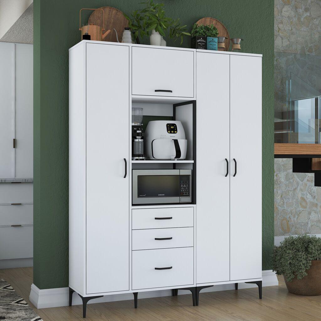 Hanah Home Komoda s ladicama 150x198,6x40cm Bijela
