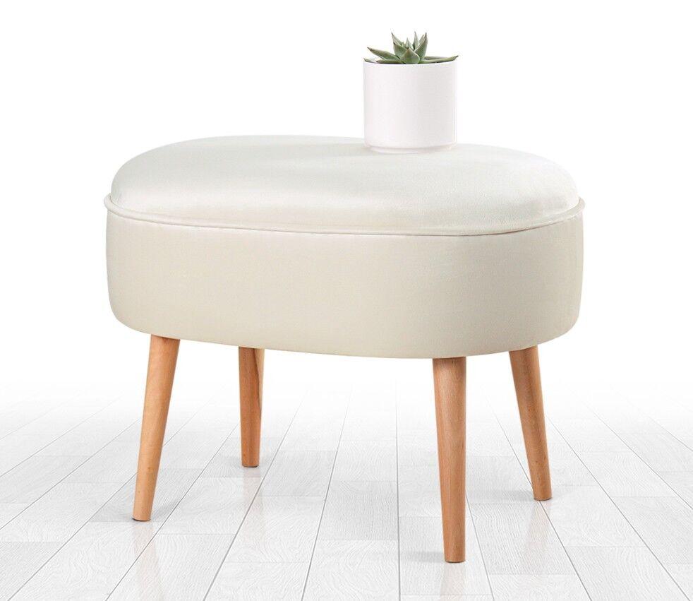 Atelier del Sofa Tabure 63x47x44cm, Krem
