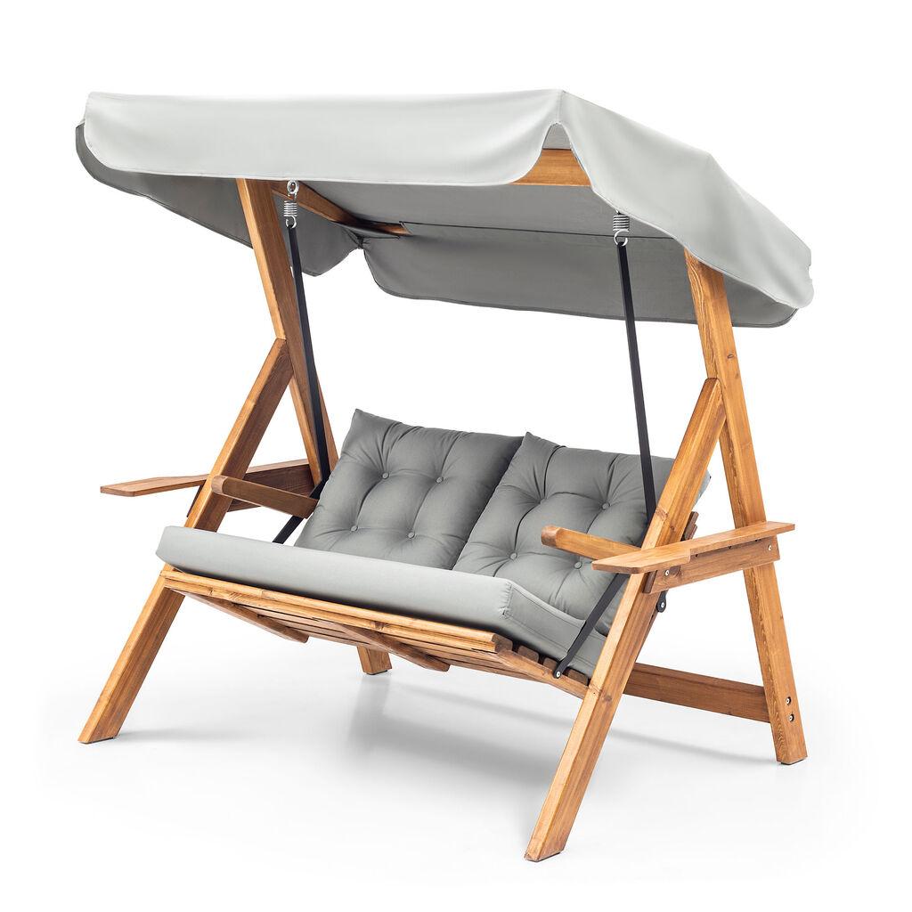 Hanah Home Baštenska ljuljaška Galata Swing S2 120x195x58cm Siva