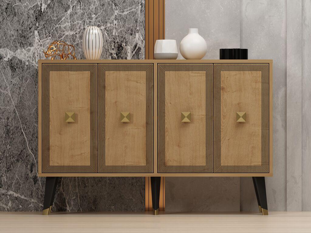 Hanah Home Komoda Ansel 120x80x30cm Hrast