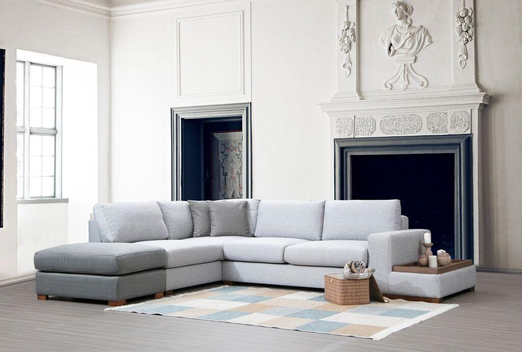 Atelier del Sofa Kutni set Loop 3 95x85x246cm Siva