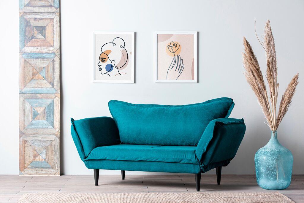 Atelier del Sofa GR124 Vino Dnevni krevet, 200x92x82cm, petrolej zelena