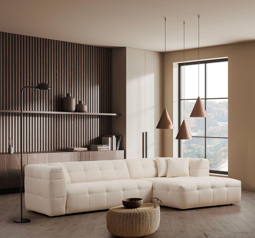 Atelier del Sofa Kutna sofa Cady 100x72x300cm Bež