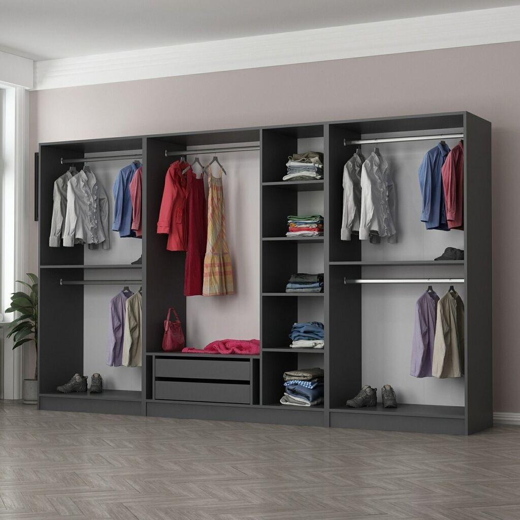 Hanah home Ormar Kale 315x190x52cm Antracit