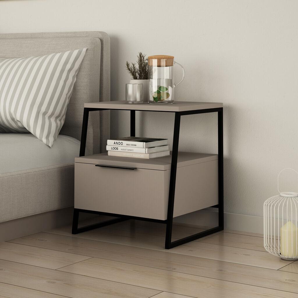 Hanah Home Pomoćni stolić Pal, krem-crna