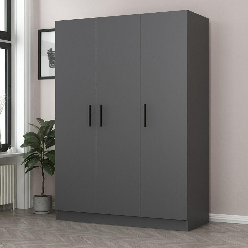 Hanah home Ormar Kale 135x210x52cm Antracit