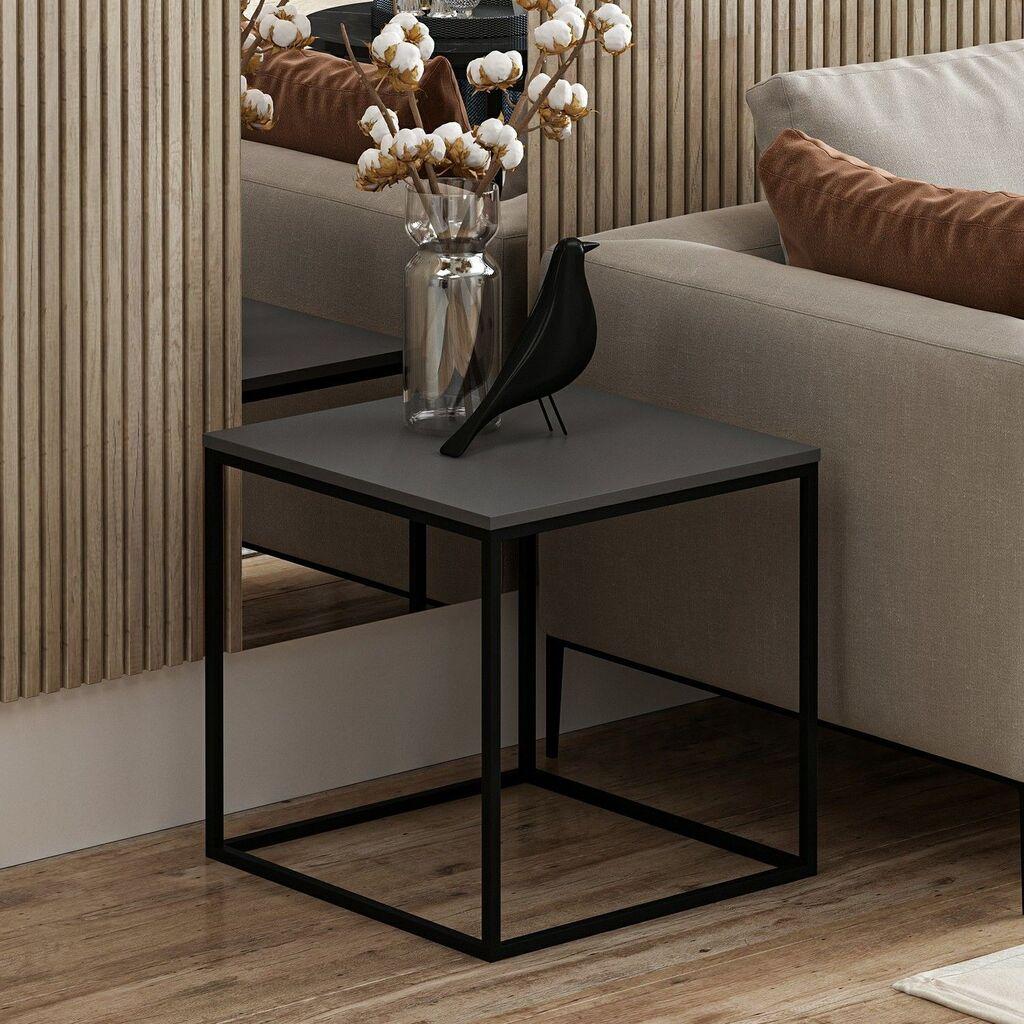 Hanah Home Basak Klub sto, 52x50x50cm, Antracit