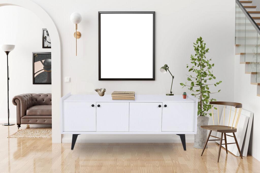 Hanah Home Komoda Lugano 150x40x62cm Bijela