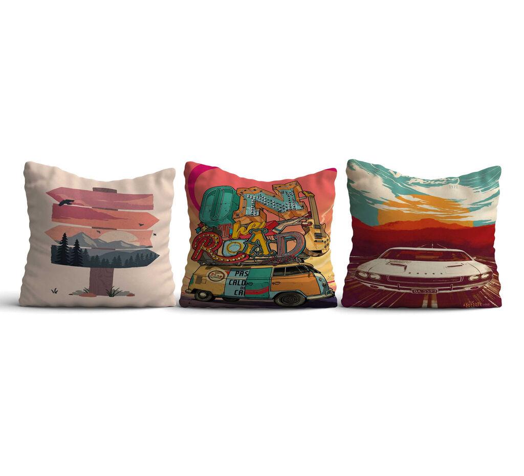 Aberto Design Set od 3 jastučnice 43x43cm Šarene