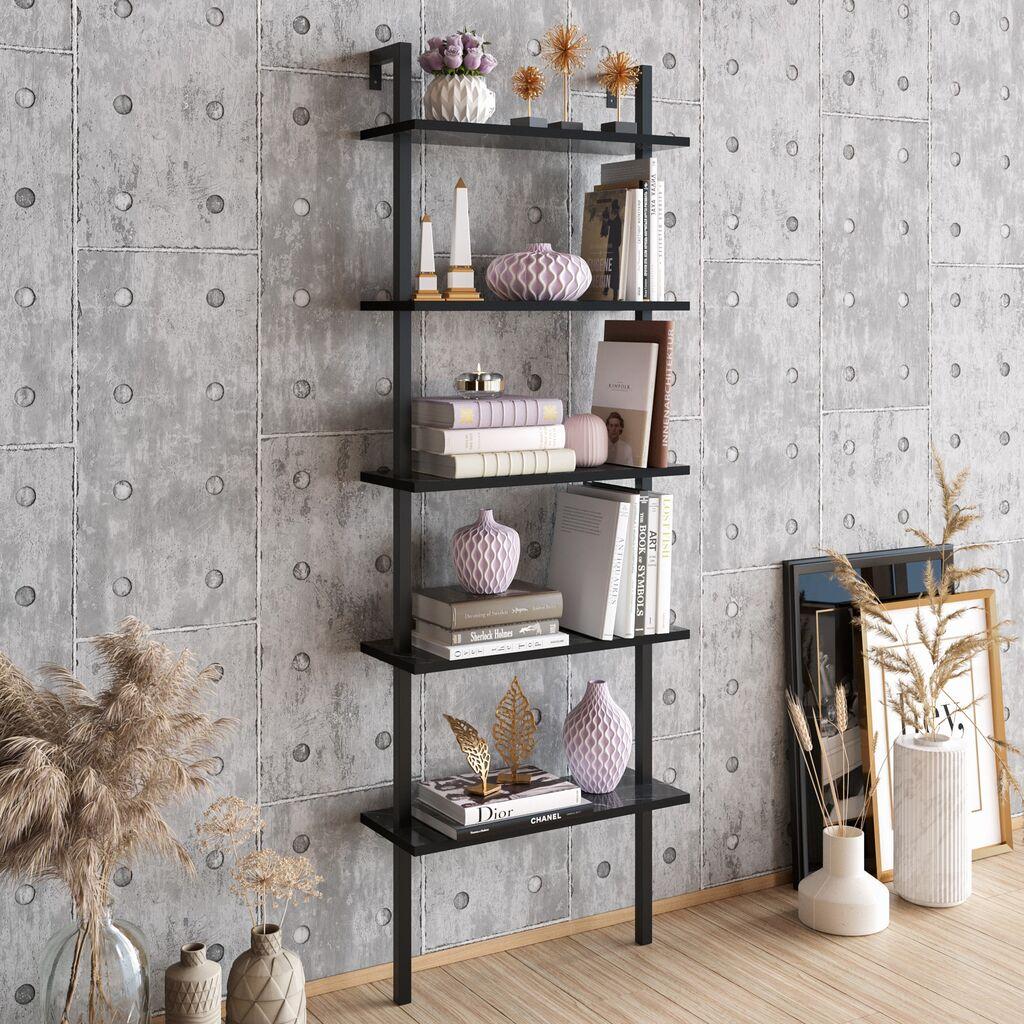 Hanah Home Polica 60​x174x22cm Crna