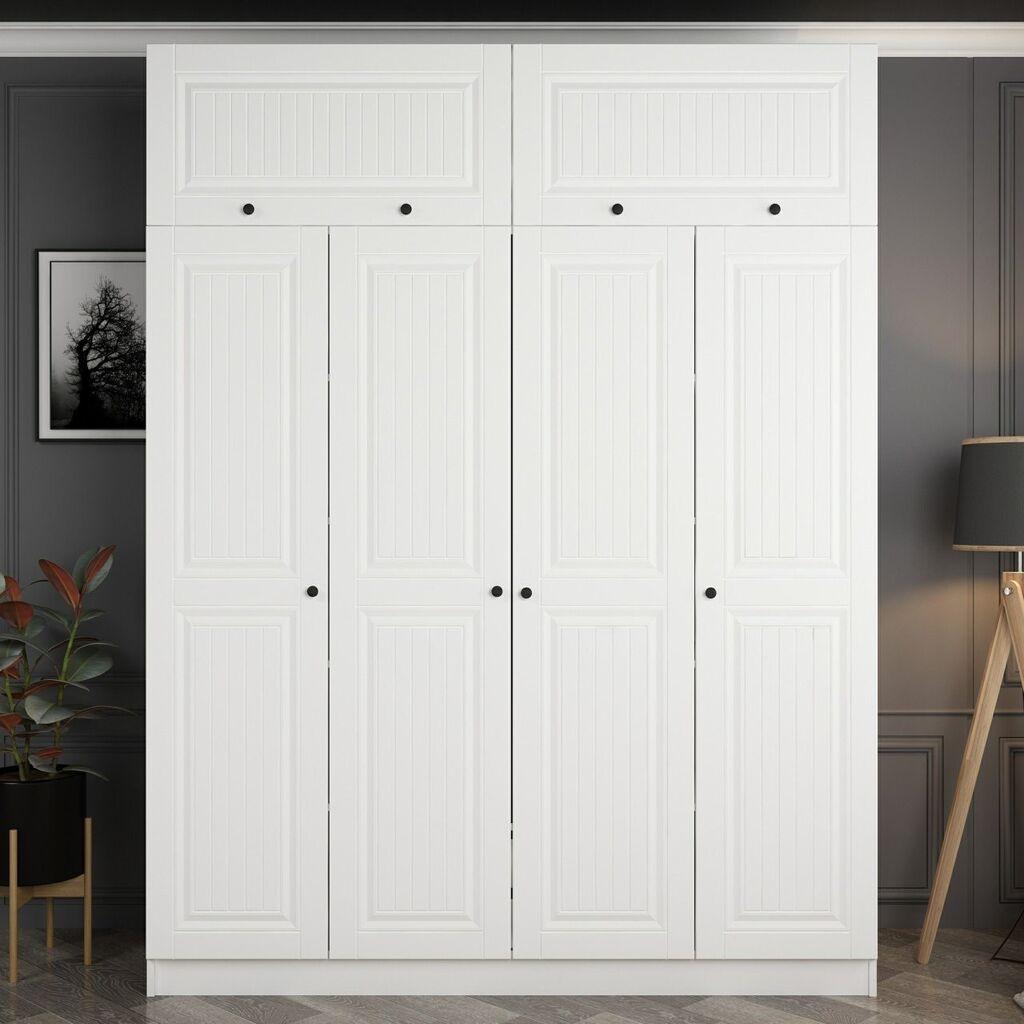 Hanah home Ormar Kale 180x235x52cm Bijeli