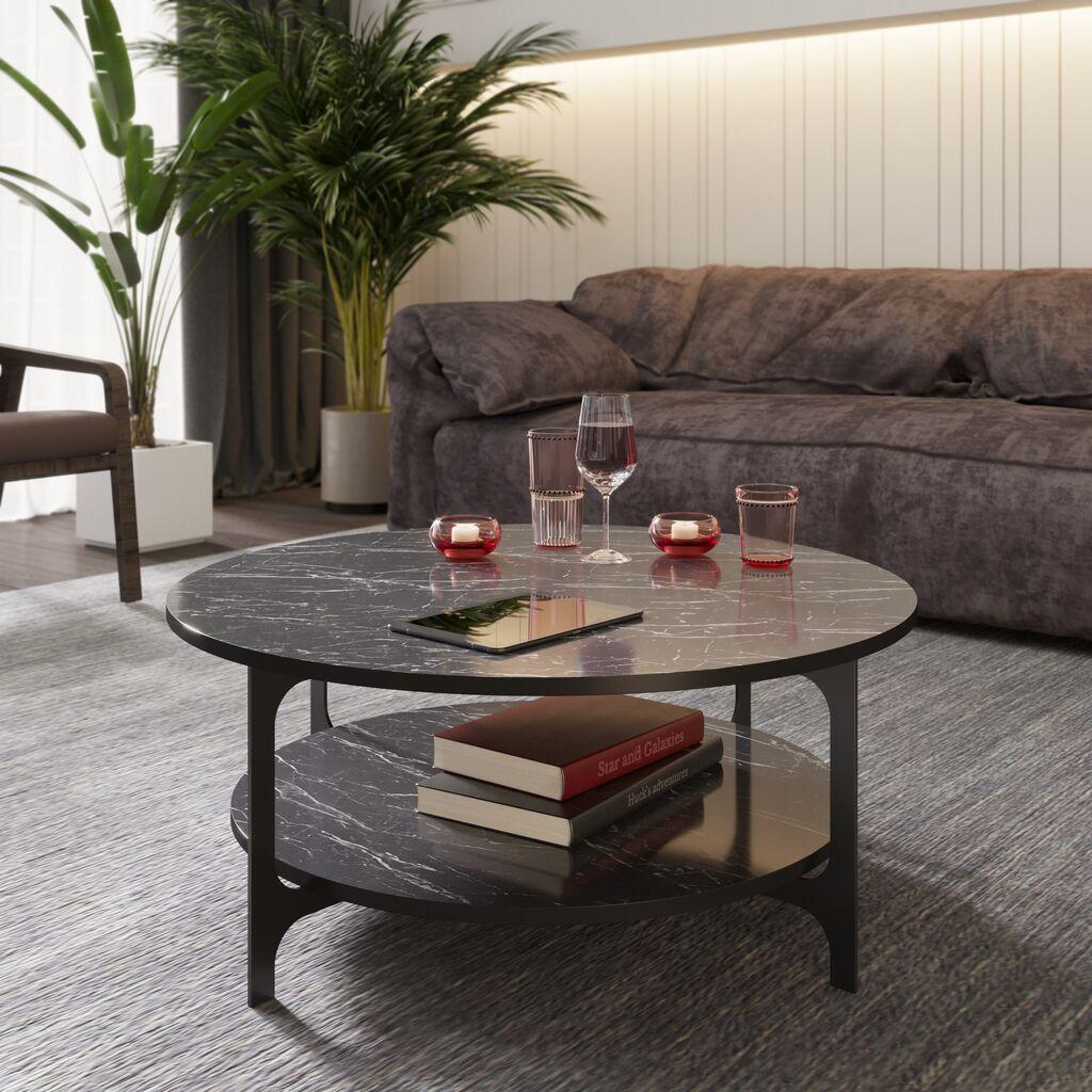 Hanah Home Klub sto Versy 90x36,8x90cm Crni