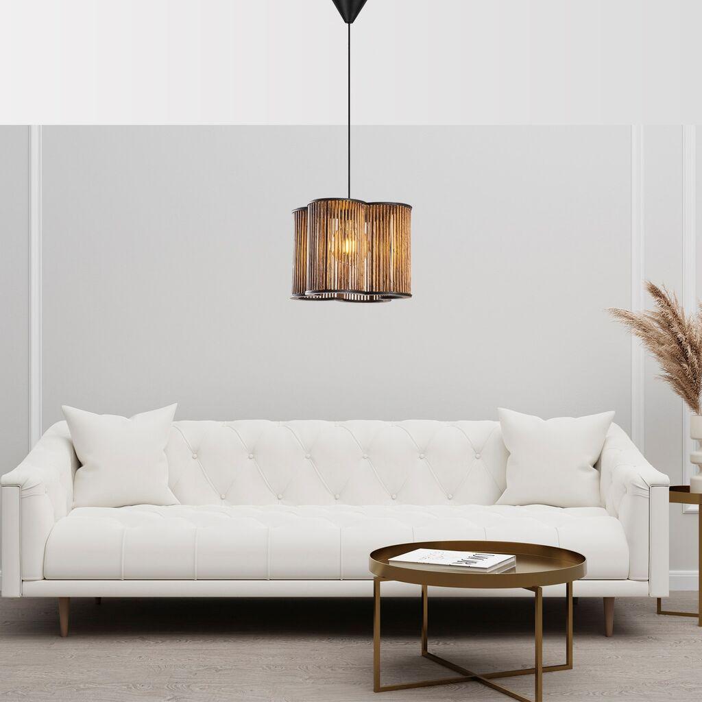 Opviq Luster drveni kavez, 70 cm, E27