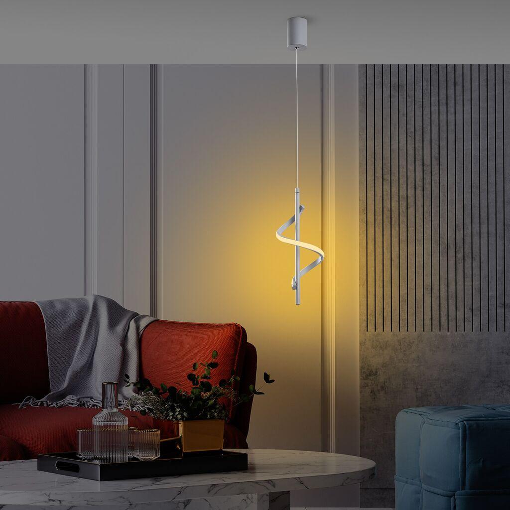 Opviq Lustera Viseći Metalni, 16x16x50/100cm, Bijeli