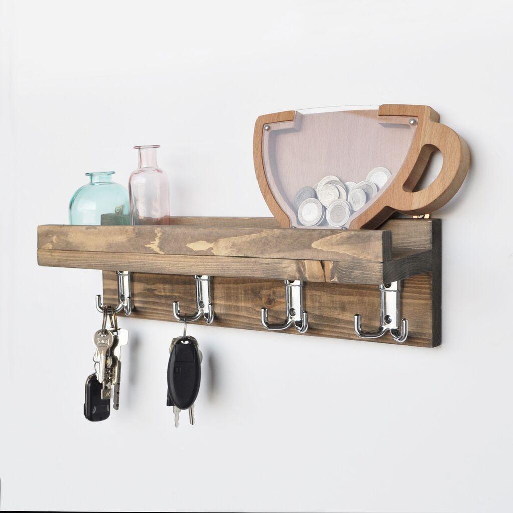 Hanah Home Kuhinjska polica 40x11x11cm Orah