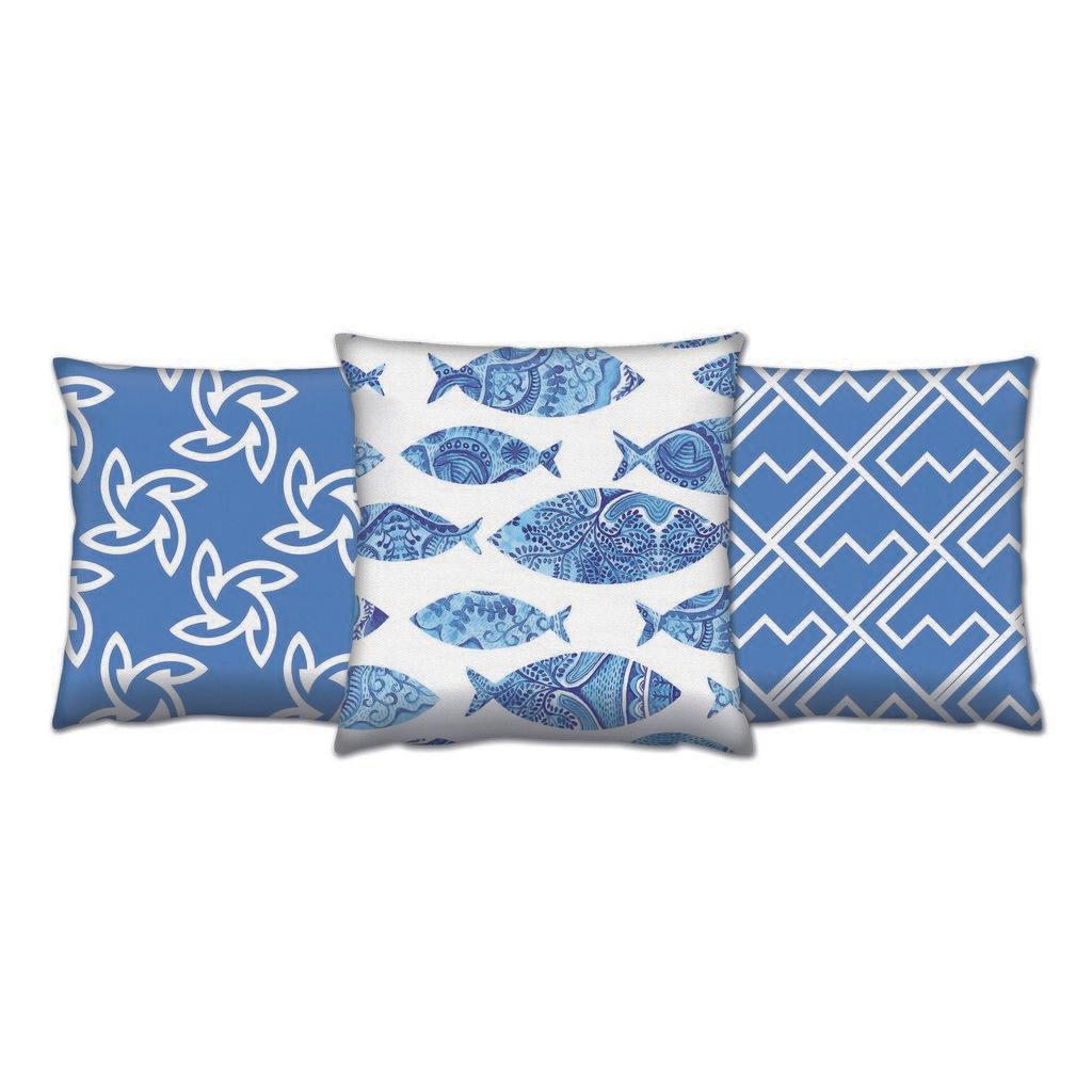 Aberto Design Set od 3 jastuka 43x43cm Šareni
