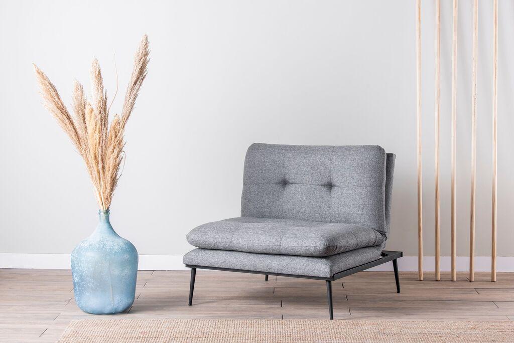 Atelier del Sofa Fotelja Martin 90x95x90cm Siva