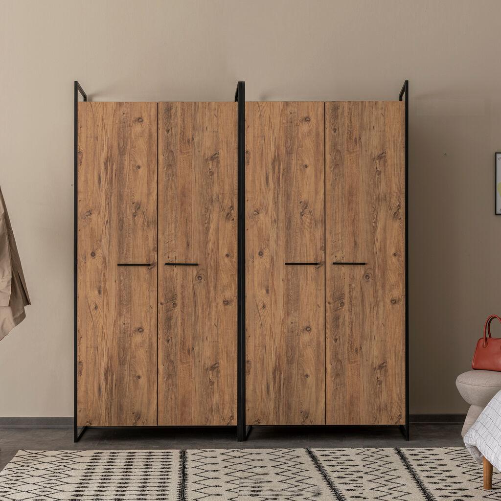 Hanah home Ormar Dynamic Takim 104x225x52cm Bež