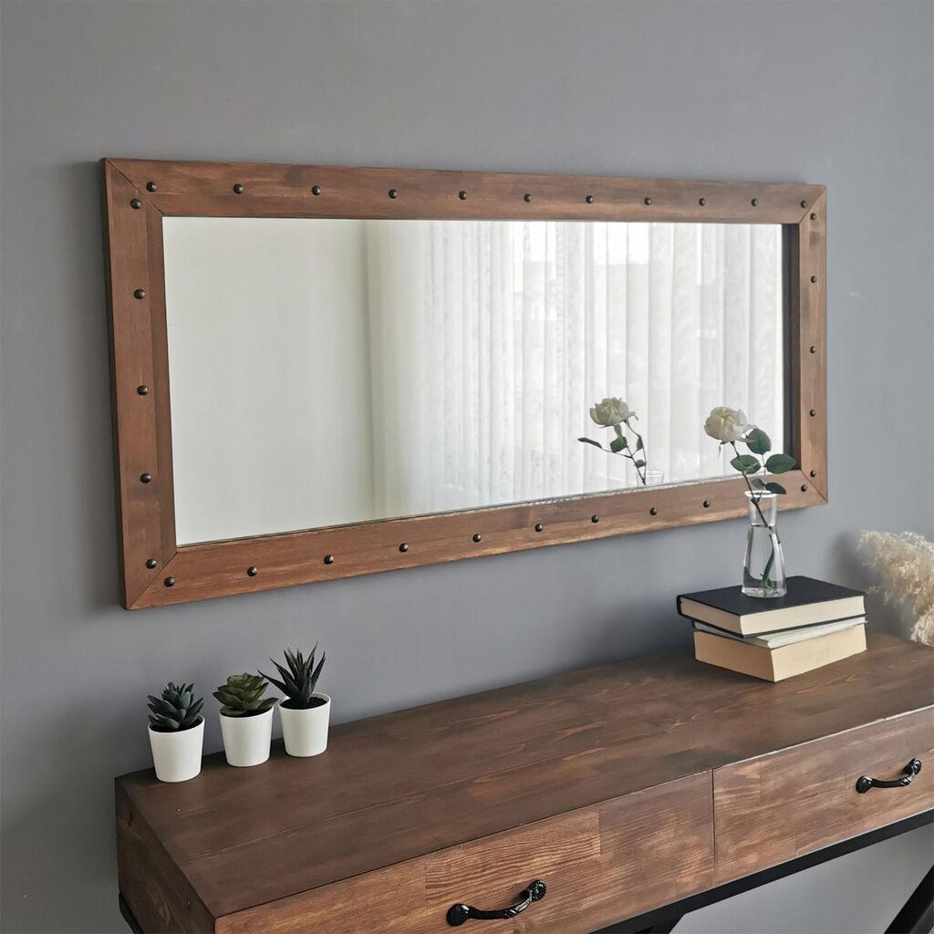 Hanah Home ogledalo Z11050CV, 110x50cm, smeđe