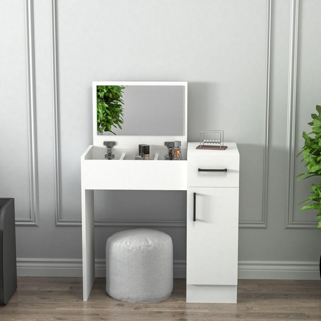 Hanah Home Stol za šminkanje 74,2x107,5x37,6cm Bijeli