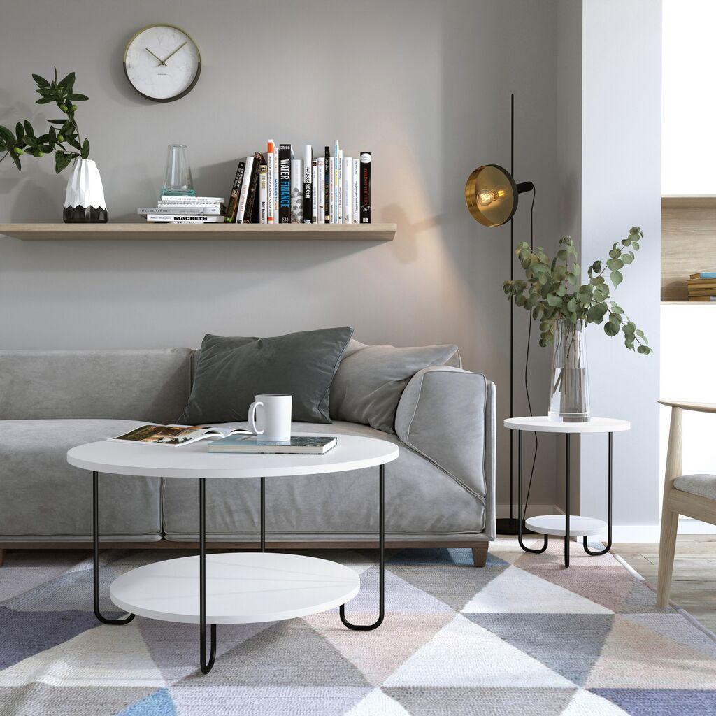 Hanah Home Klub sto Corro 80x45x80cm Bijeli