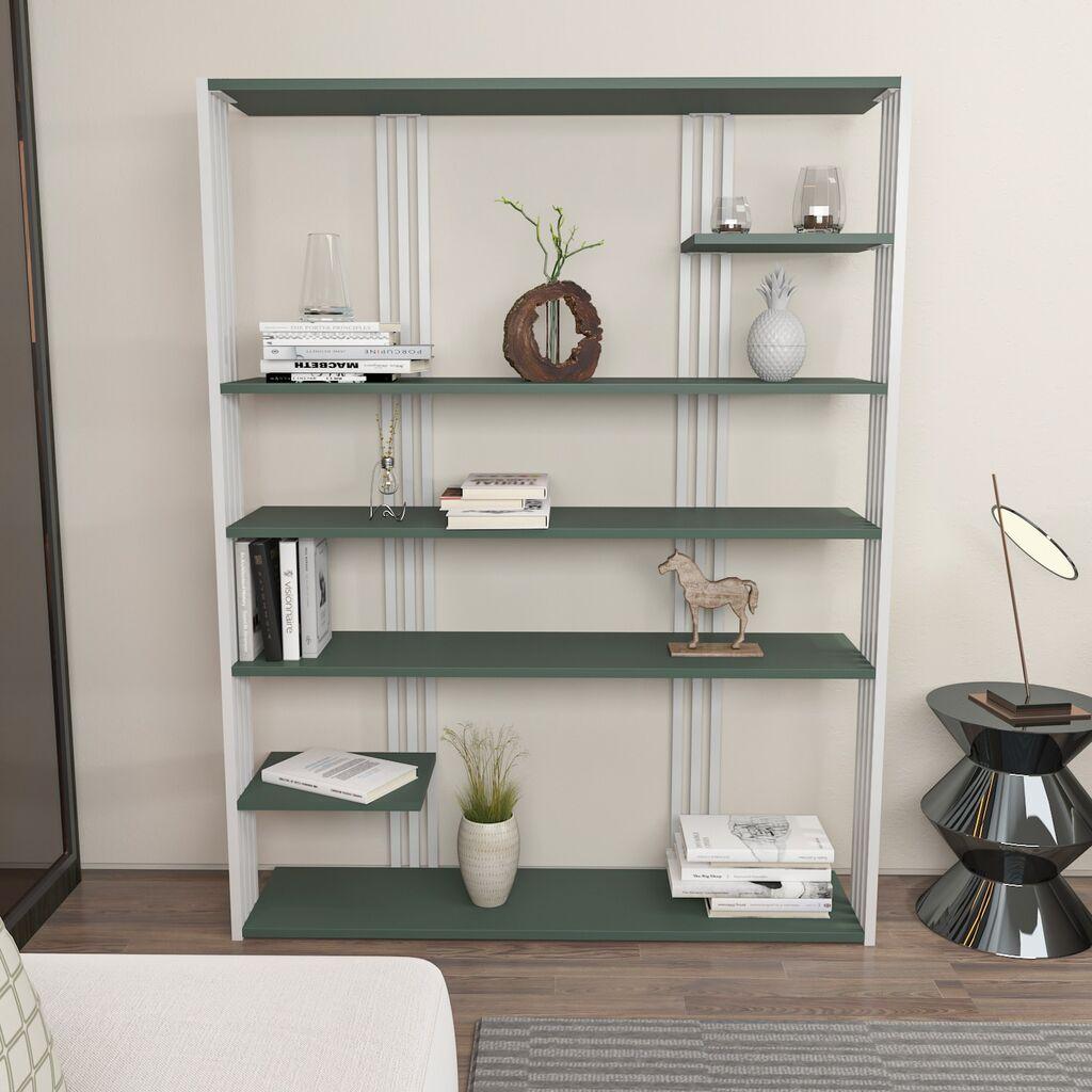 Hanah Home Polica 120x160x29,6cm Zeleno-Bijela