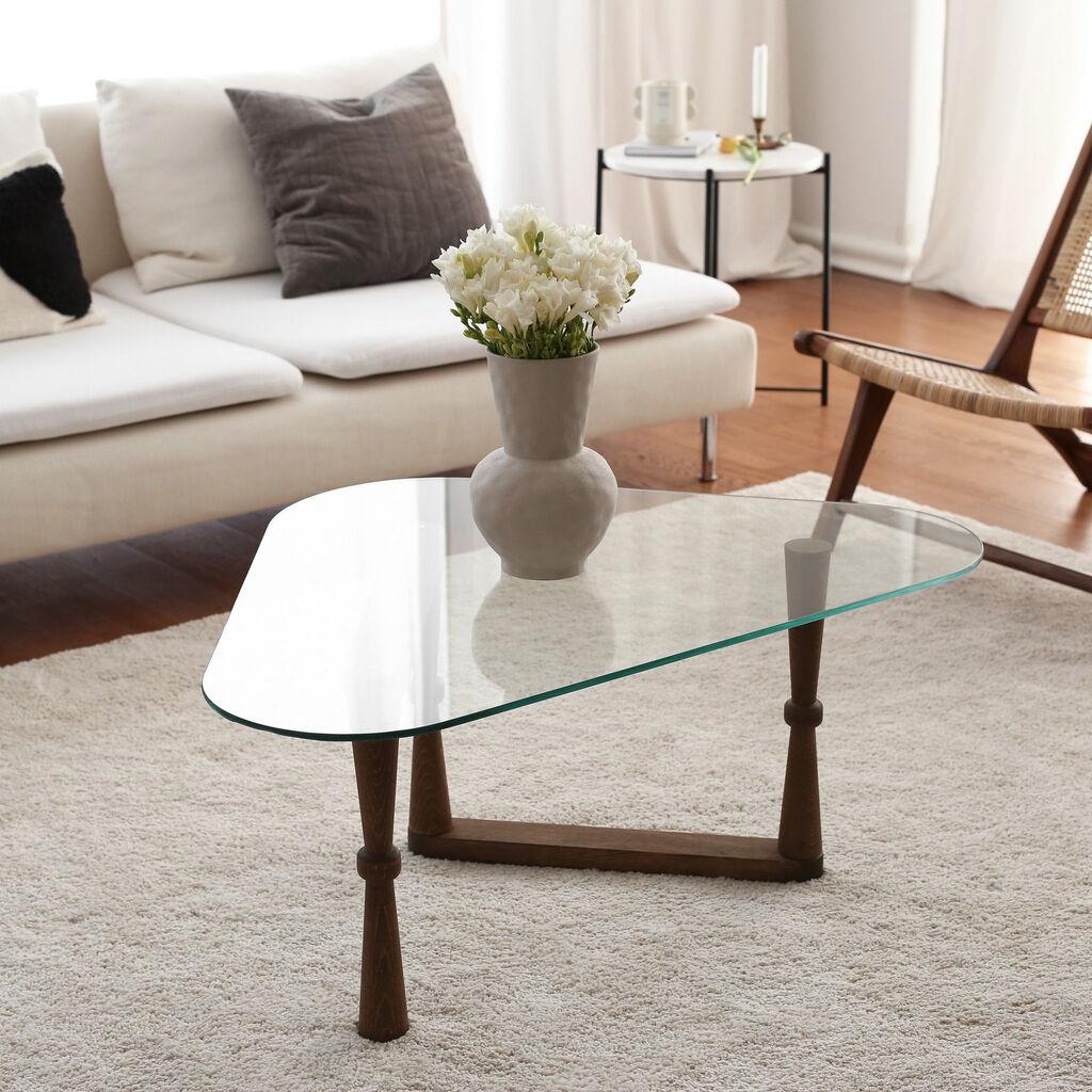 Hanah Home Cam Orta Sehpa S303 Klub sto, 96x41x81cm, Orah