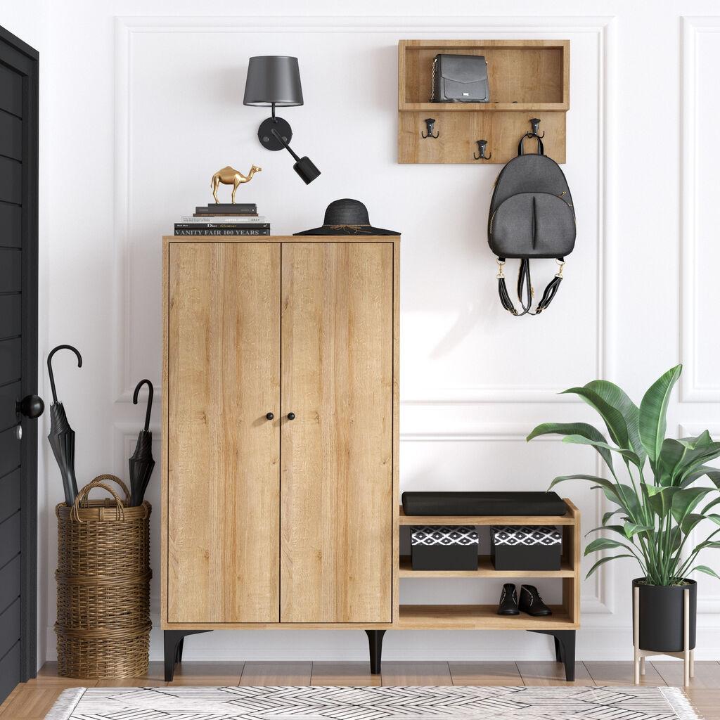 Hanah home Ormarić za cipele 120x137x35cm Hrast