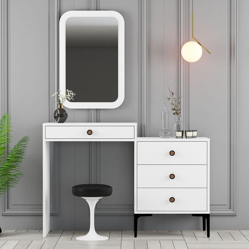 Hanah Home stolić za šminkanje Lisbon 549 124x84.7x40cm Bijeli