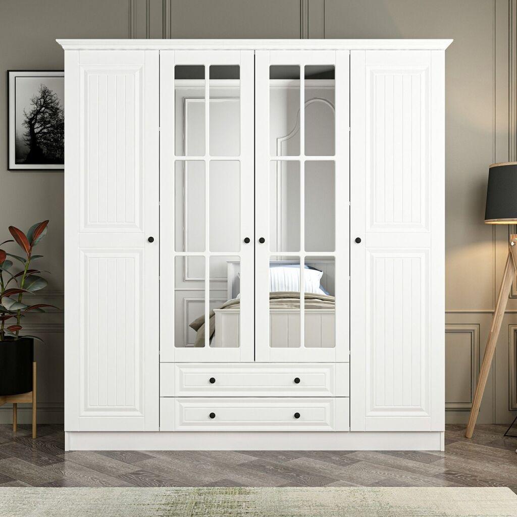 Hanah home Ormar Kale 180x210x52cm Bijeli