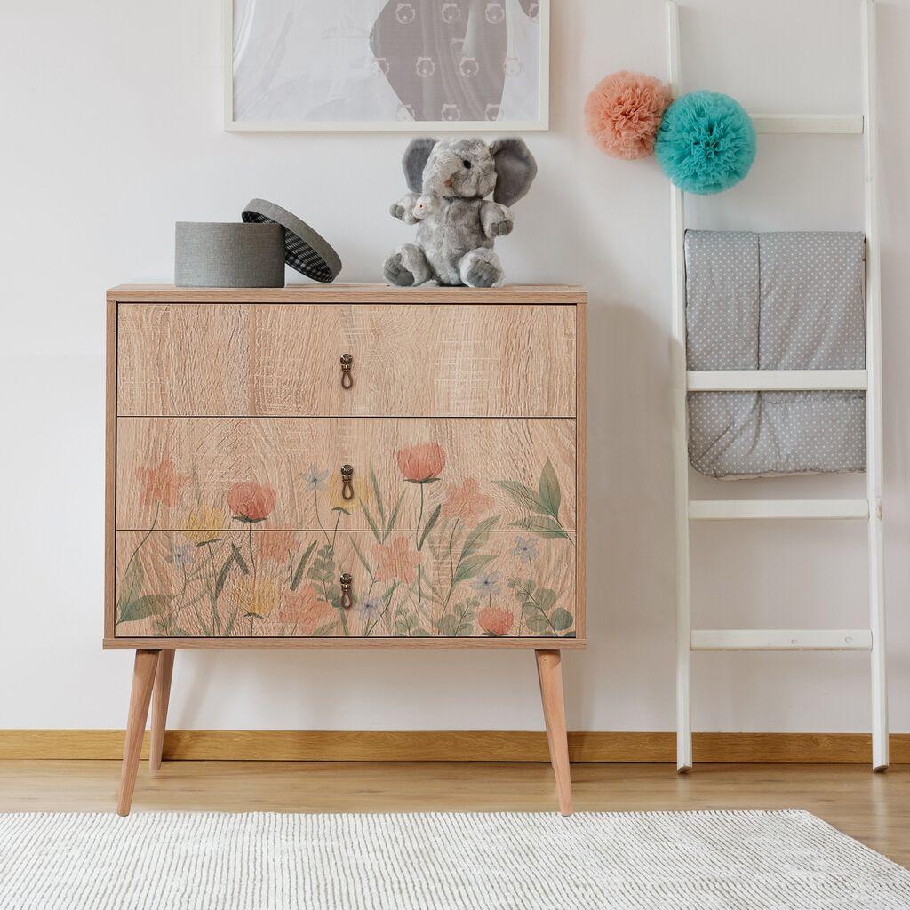 Hanah Home Noćni ormarić 80x89x40cm Hrast