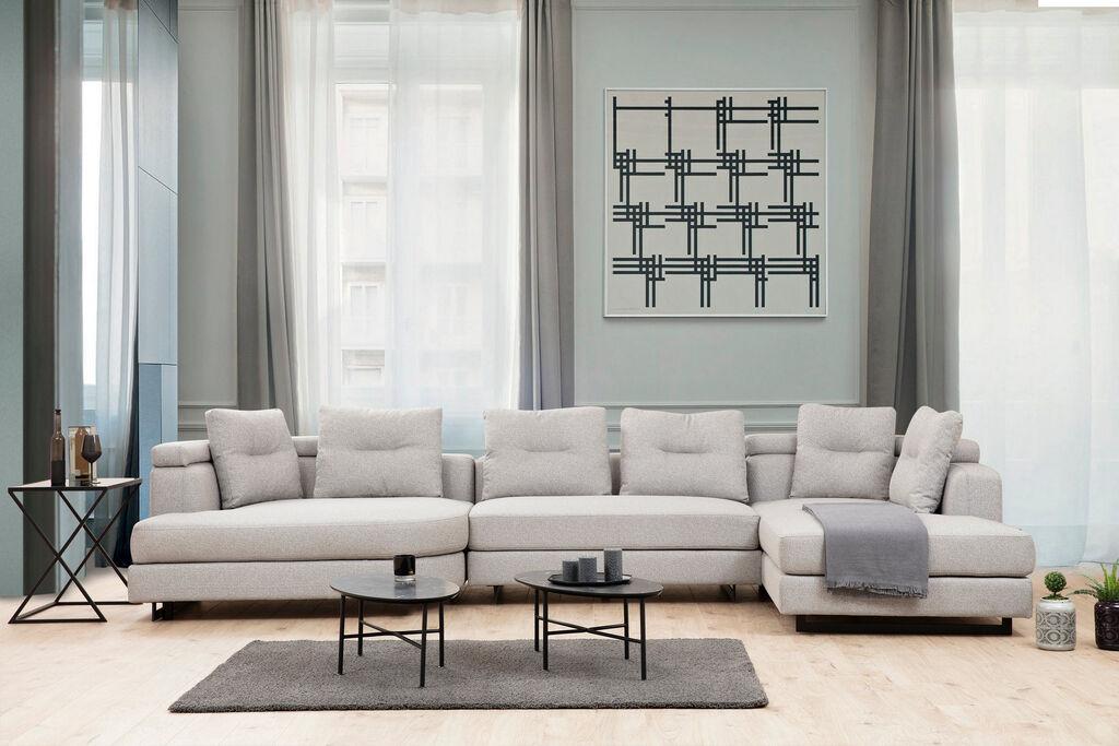 Atelier del Sofa Kutna sofa Padova 100x70x140cm Svijetlo siva