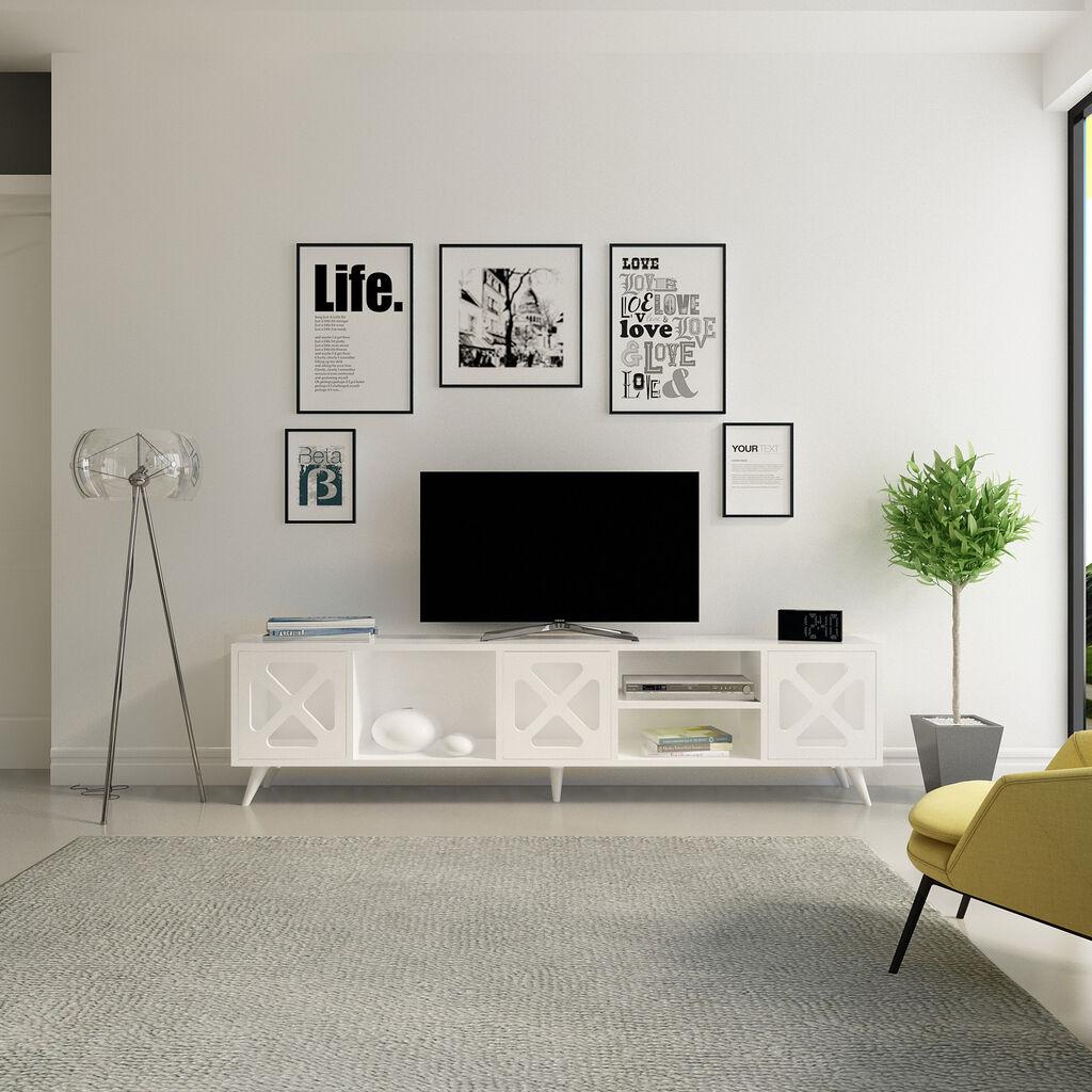 Hanah Home TV komoda Sinef bijela