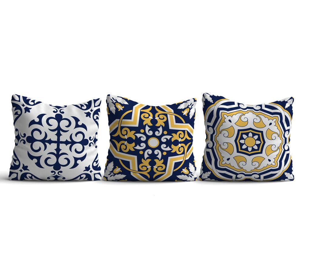 Aberto Design Set od 3 jastuka 43x43cm Šareni