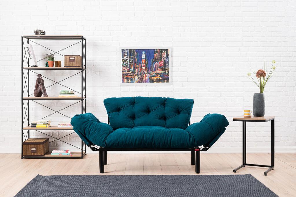 Atelier del Sofa Dvosjed Nitta, 155x85x70 cm, Tirkizna