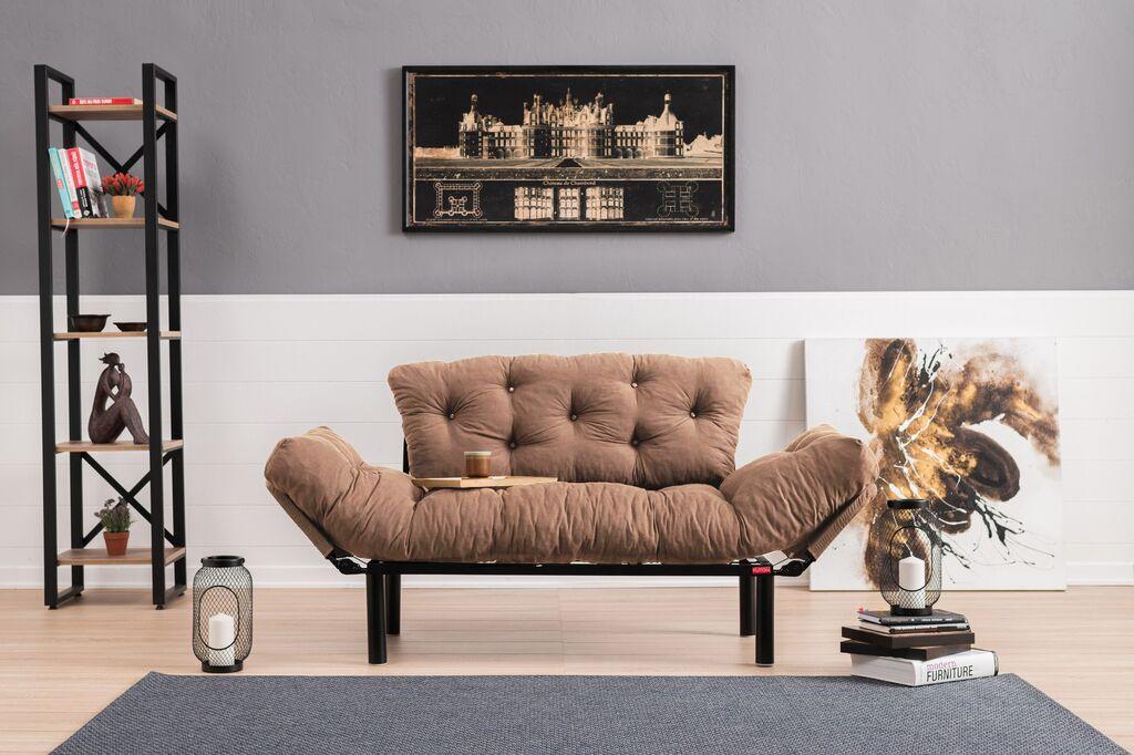 Atelier del Sofa Nitta dvosjed 155x85x70cm Svijetlosmeđa