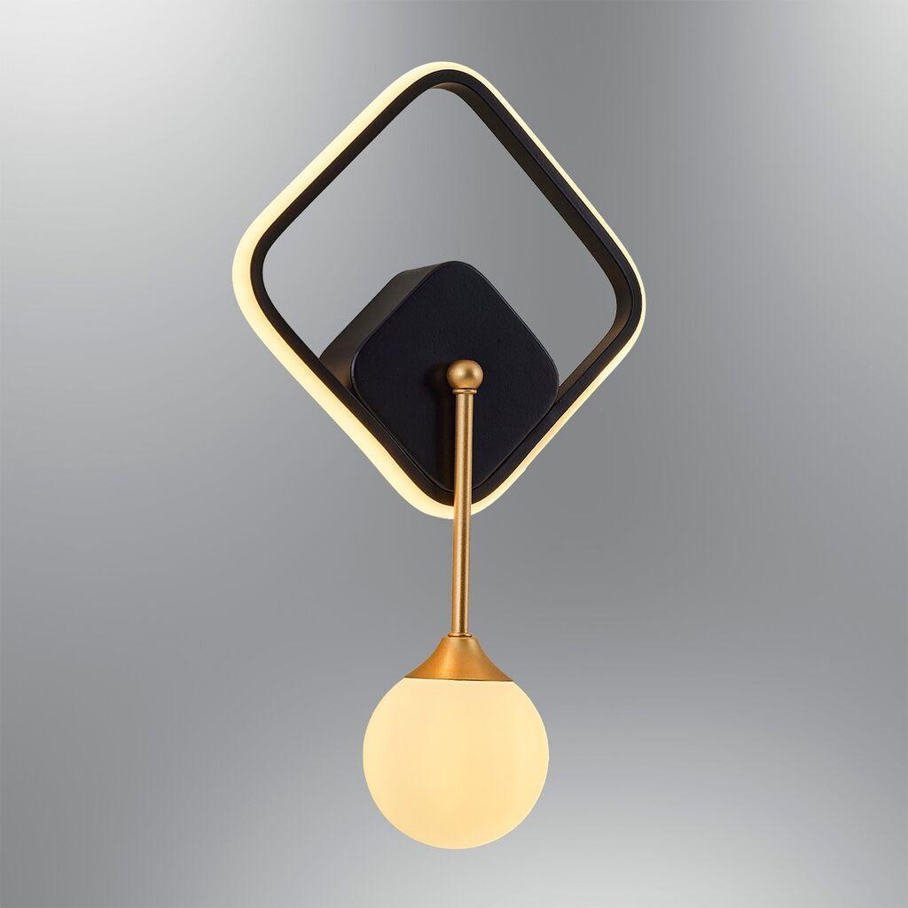 Opviq zidna lampa 3000K, crna