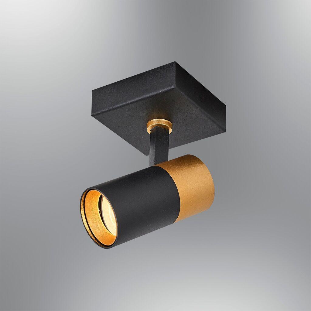 Opviq Spot lampa L1622, 10x10x17 cm, GU10, 4.5W, 3000K, Crna
