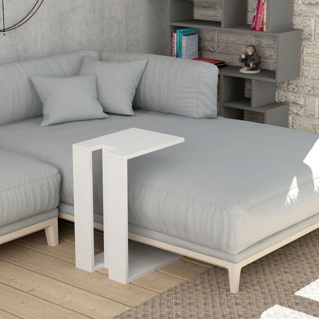 Hanah Home Pomoćni stočić Muju, Bijeli