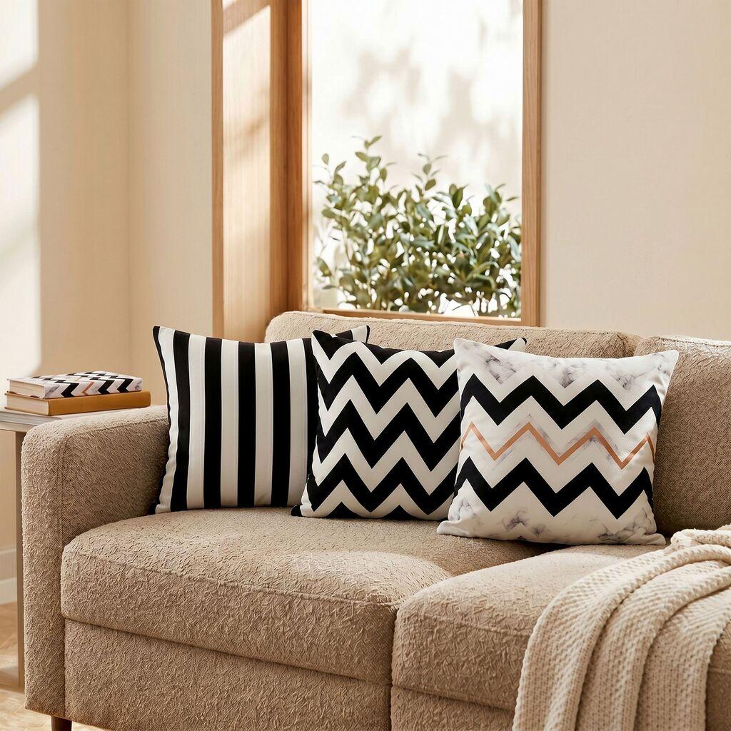 Aberto Design Set od 3 jastučnice 43x43cm Šarene