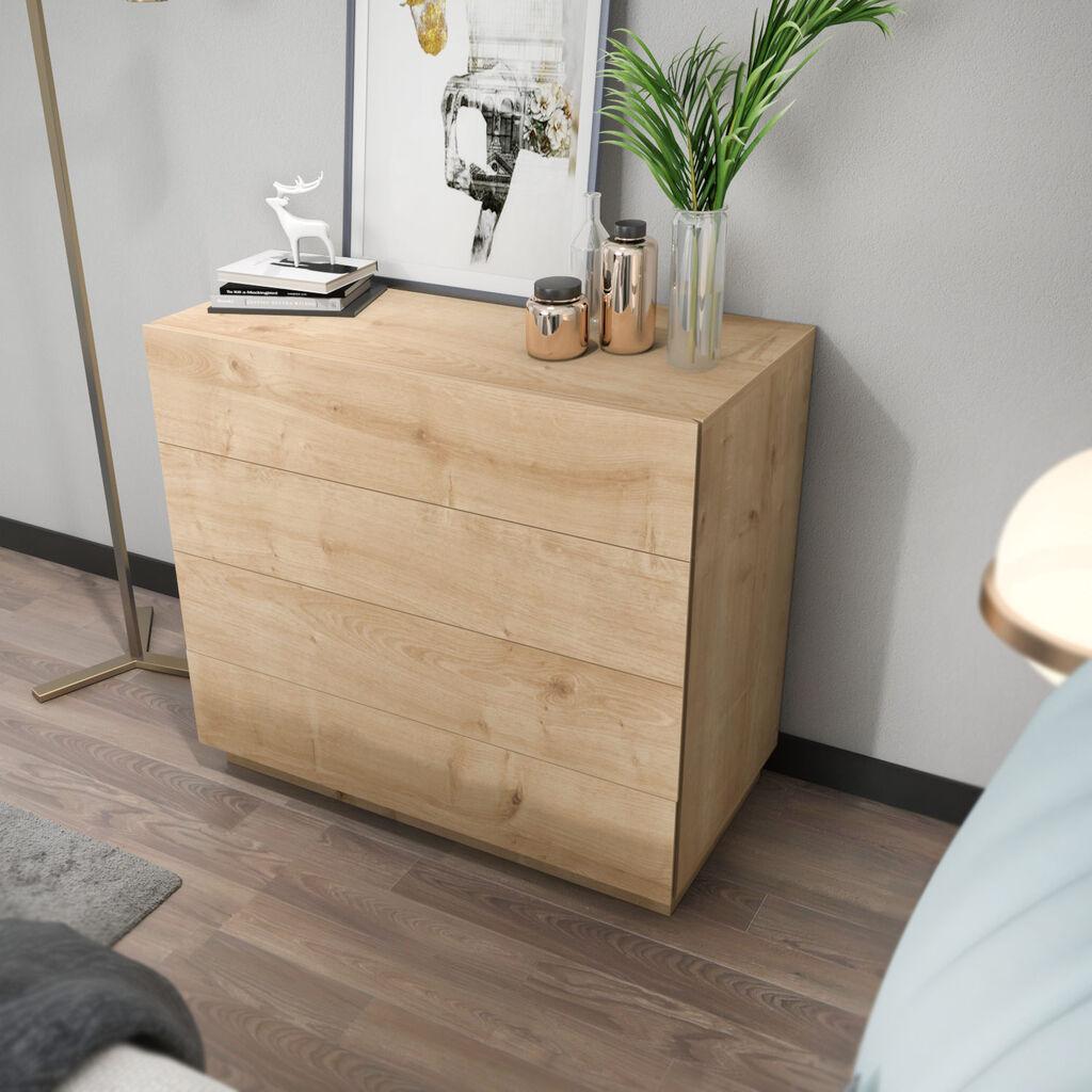 Hanah Home komoda 90x81,6x45cm hrast