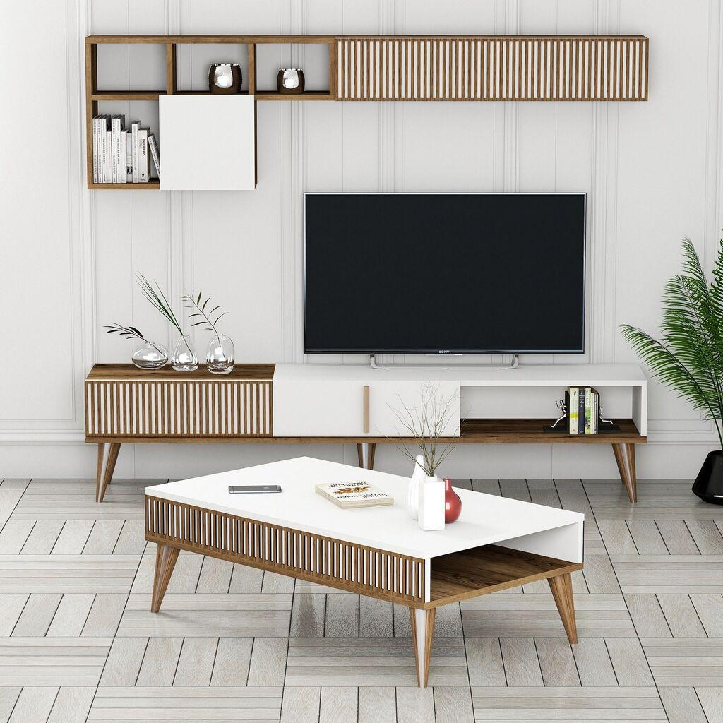 Hanah Home Set TV Komoda i klub sto Orah