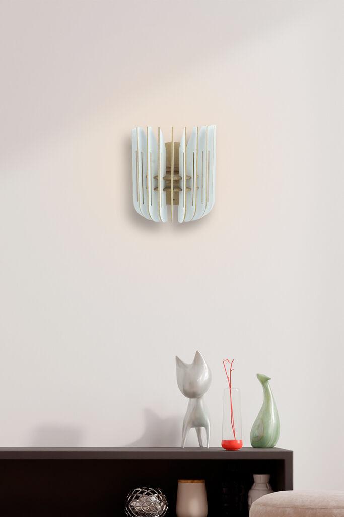 Opviq Zidna lampa E27 Grlo, Bijela