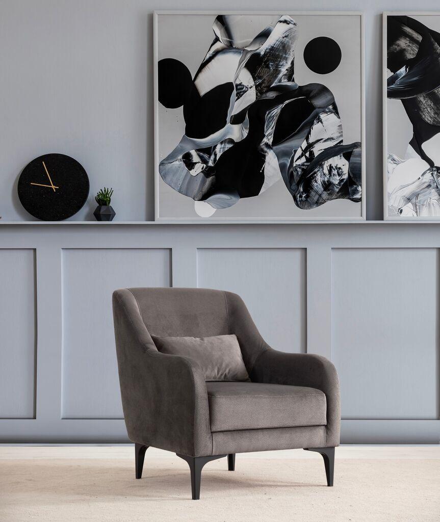 Atelier del Sofa Fotelja Astana 60x81x72cm Antracit