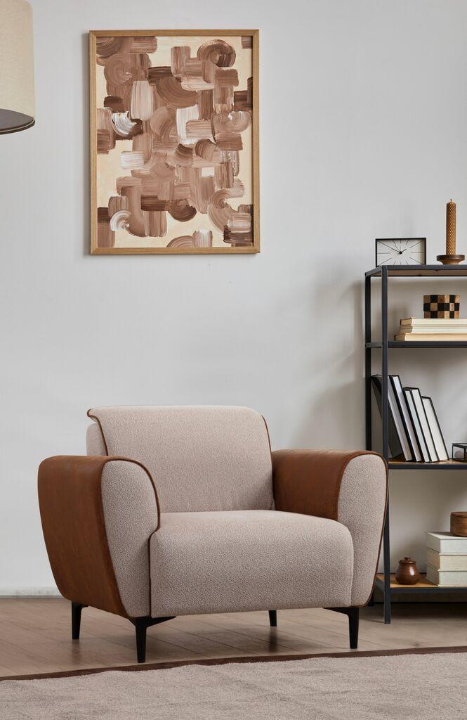 Atelier del Sofa Fotelja Aren 85x85x100cm Bež-Cimet