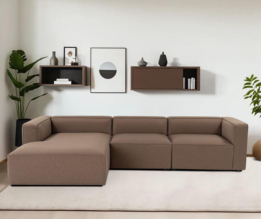 Atelier del Sofa Kutna garnitura Mora XL 320x69x180cm Smeđa