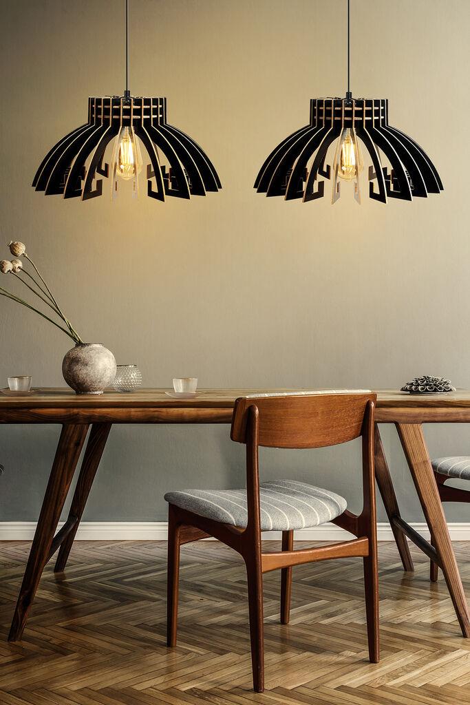 Opviq Luster 167, 55cm, E27, Crni