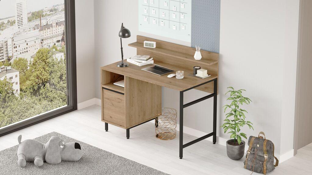 Hanah home Radni sto 120x99,8x54cm Orah