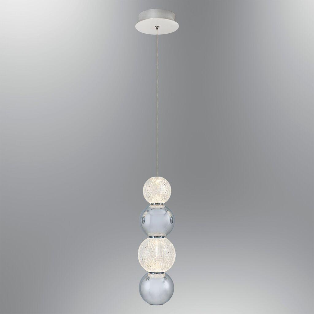 Opviq Luster L1404, 120cm, 12 cm 1x7W, LED, 3000K, srebrna