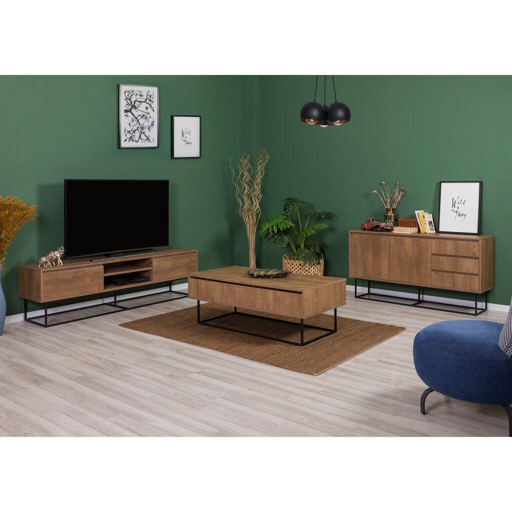 Hanah Home Set TV Komoda i klub sto Orah